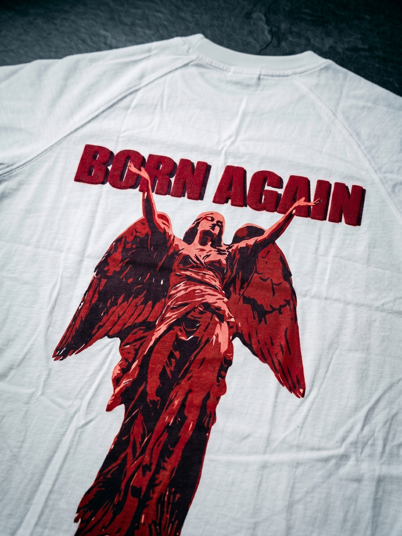 Born Again Zero-G Raglan - White