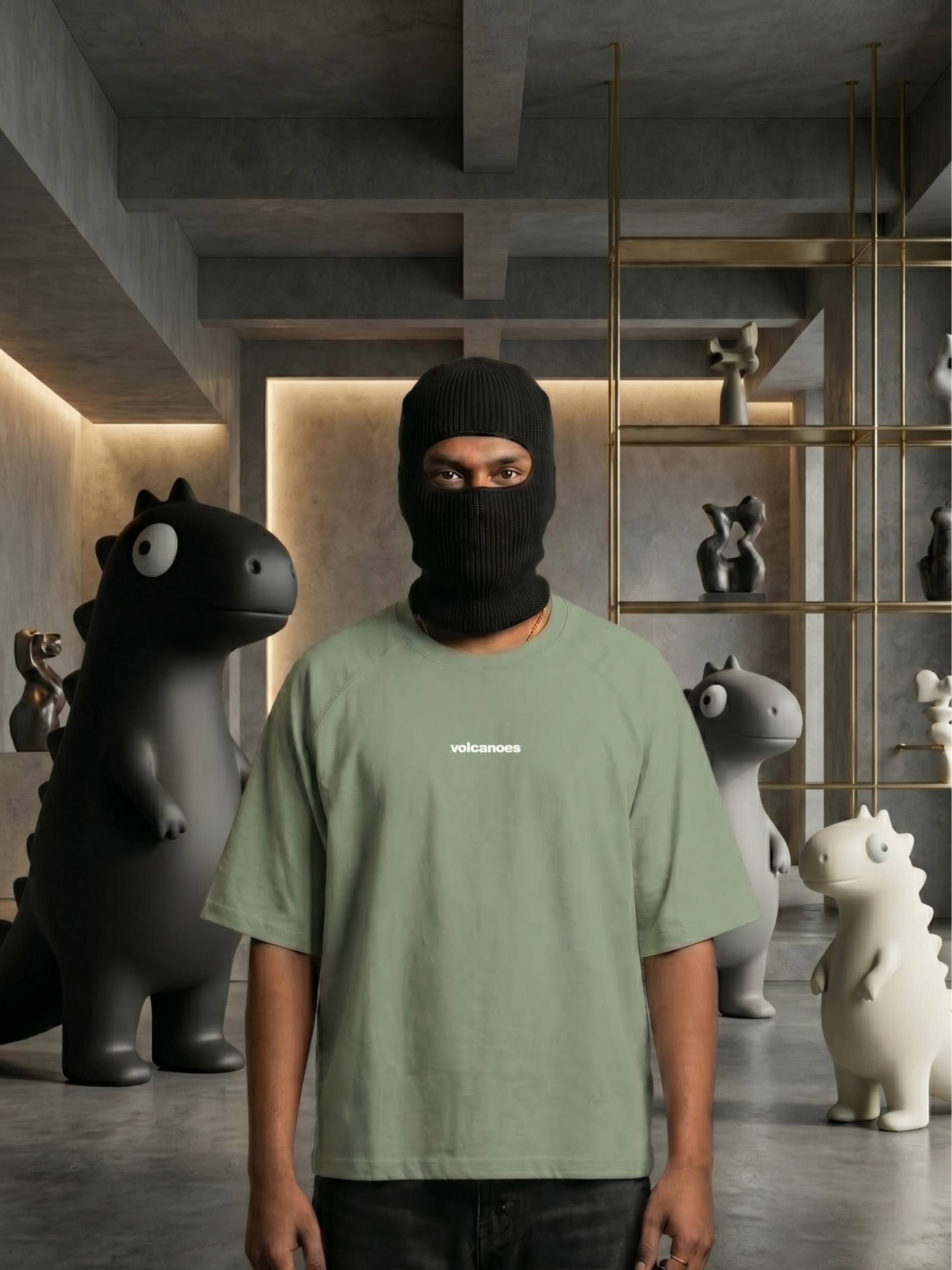 Kaiju Stack Zero-G Raglan - Green