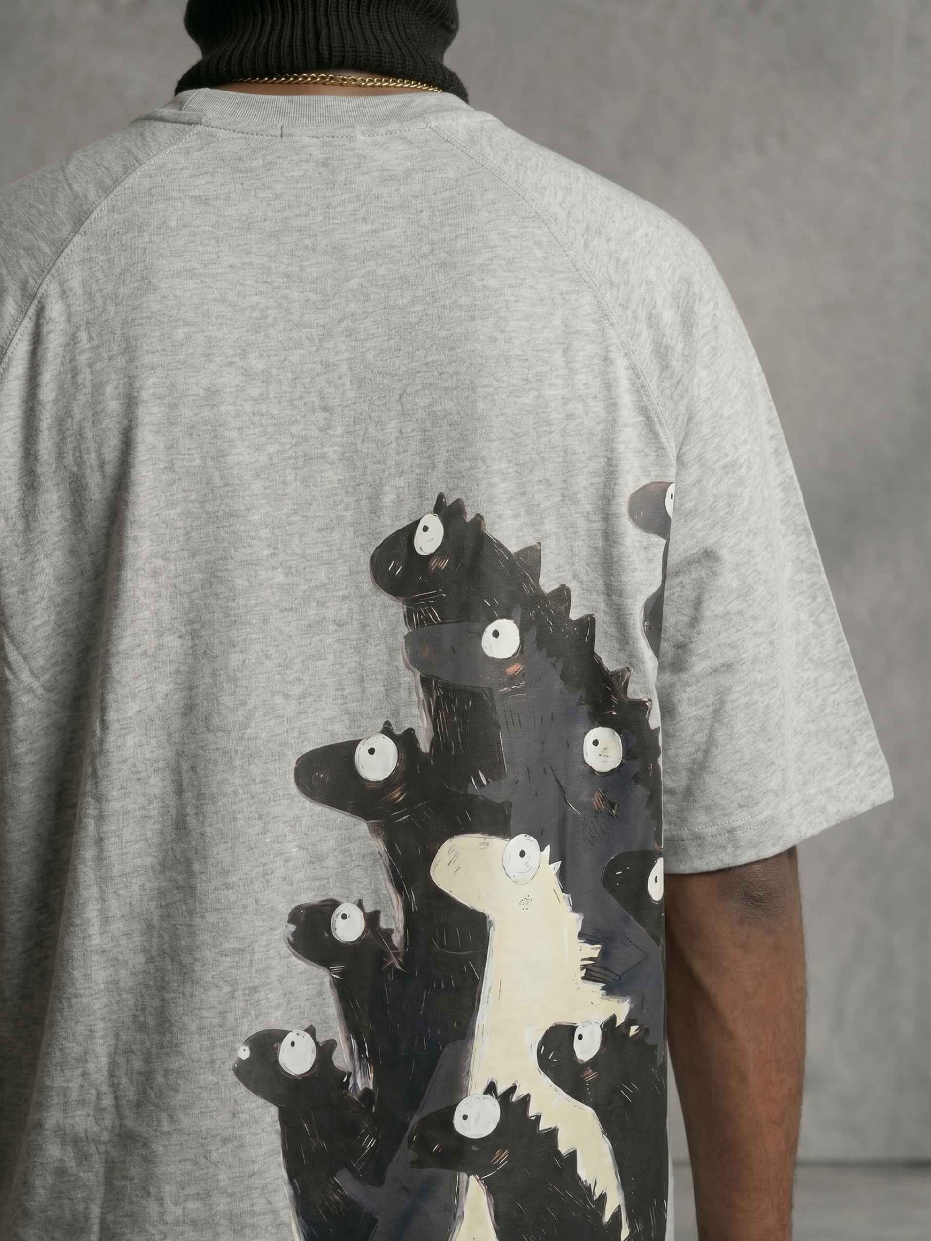 Kaiju Stack Zero-G Raglan - Grey