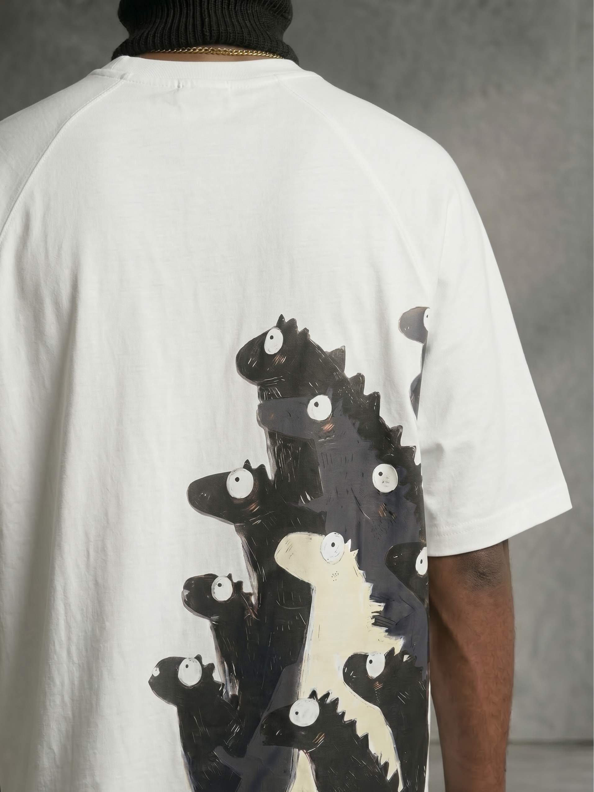 Kaiju Stack Zero-G Raglan - White