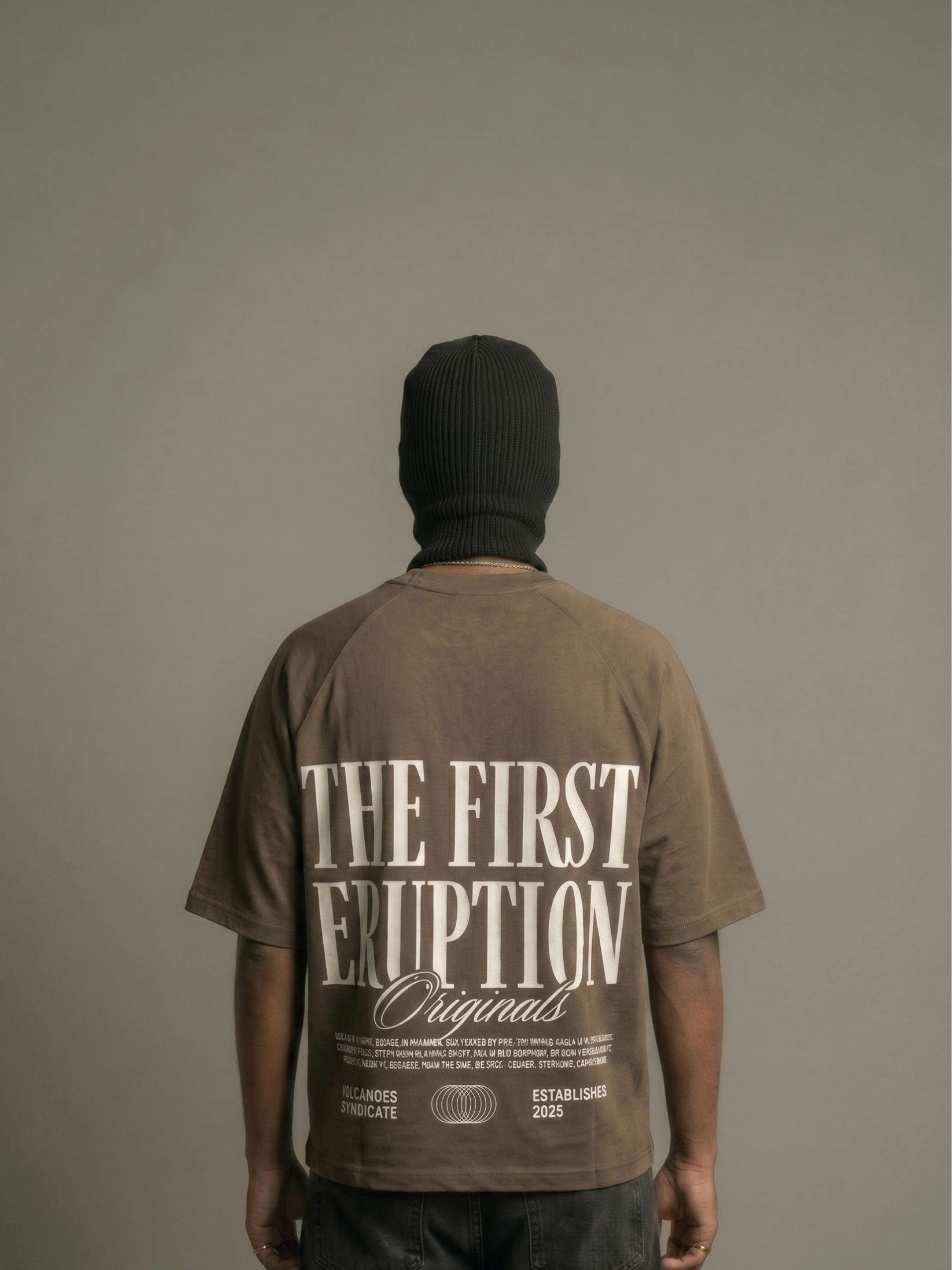 The First Eruption Zero-G Raglan - Brown