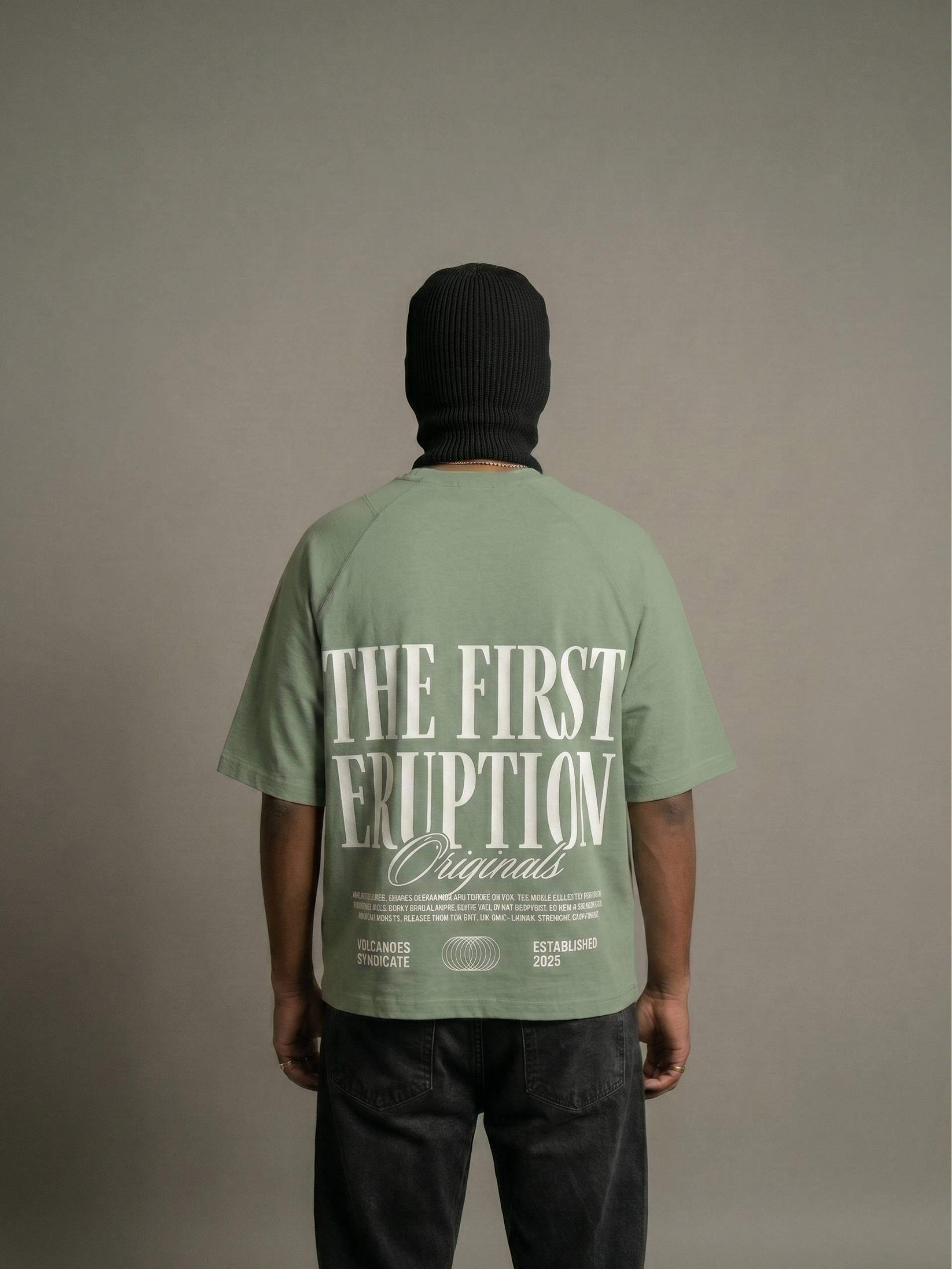The First Eruption Zero-G Raglan - Green