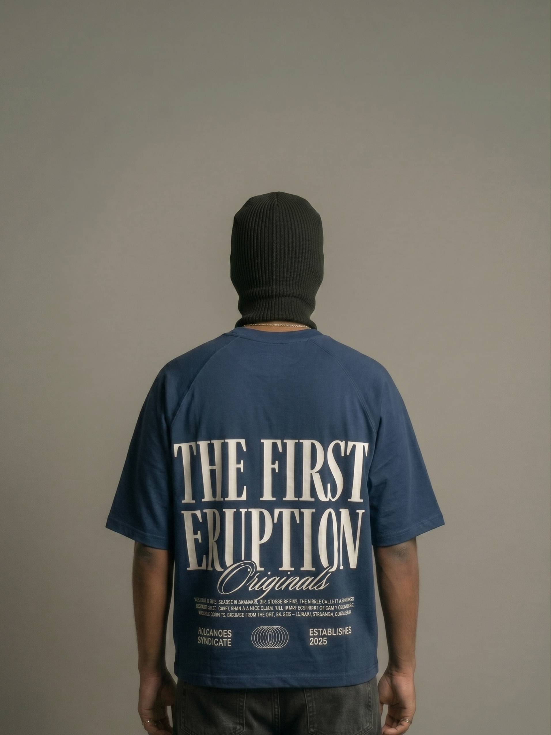 The First Eruption Zero-G Raglan - Navy Blue
