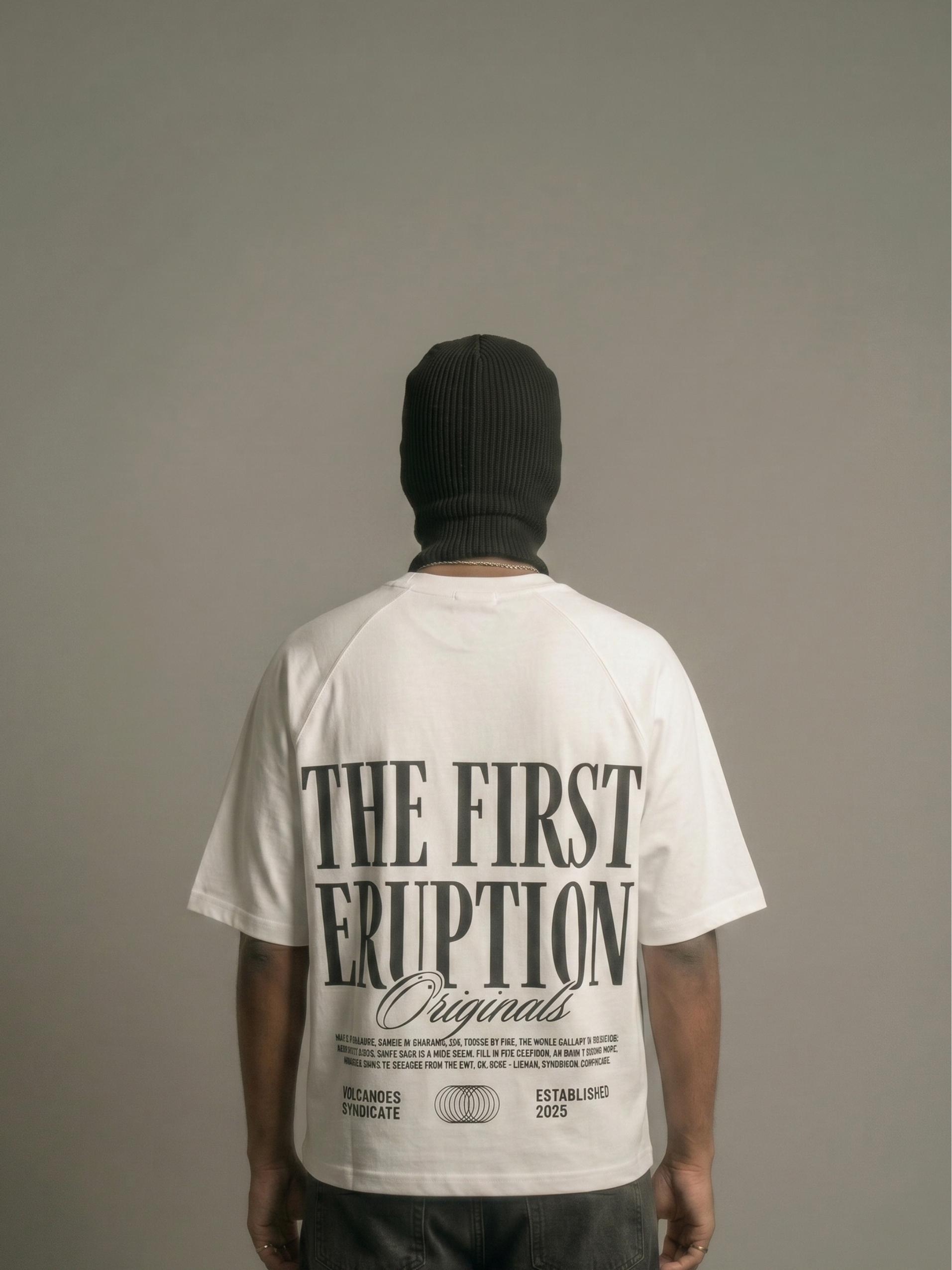 The First Eruption Zero-G Raglan - White