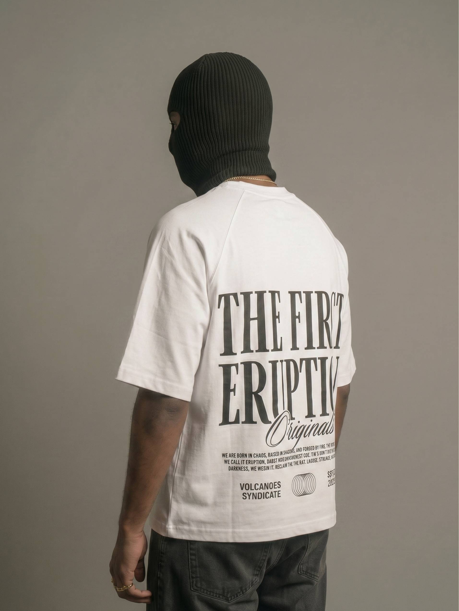 The First Eruption Zero-G Raglan - White