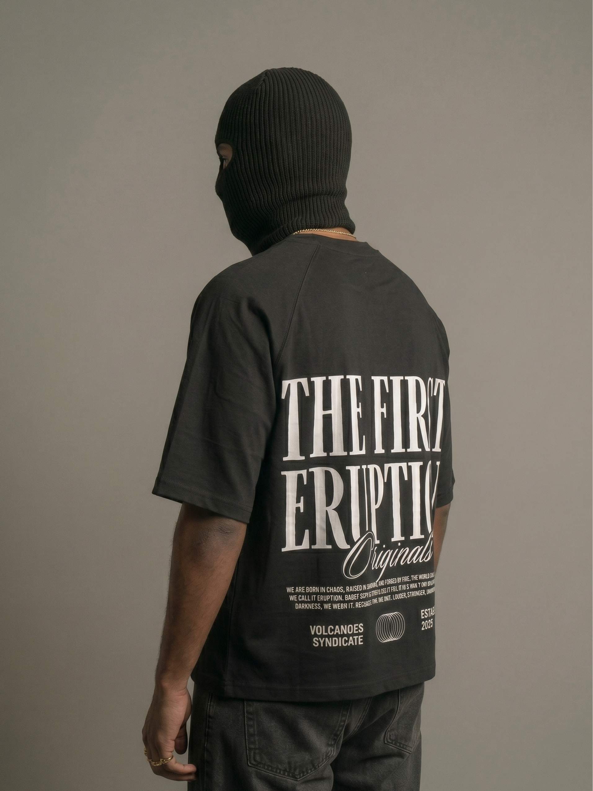 The First Eruption Zero-G Raglan - Black