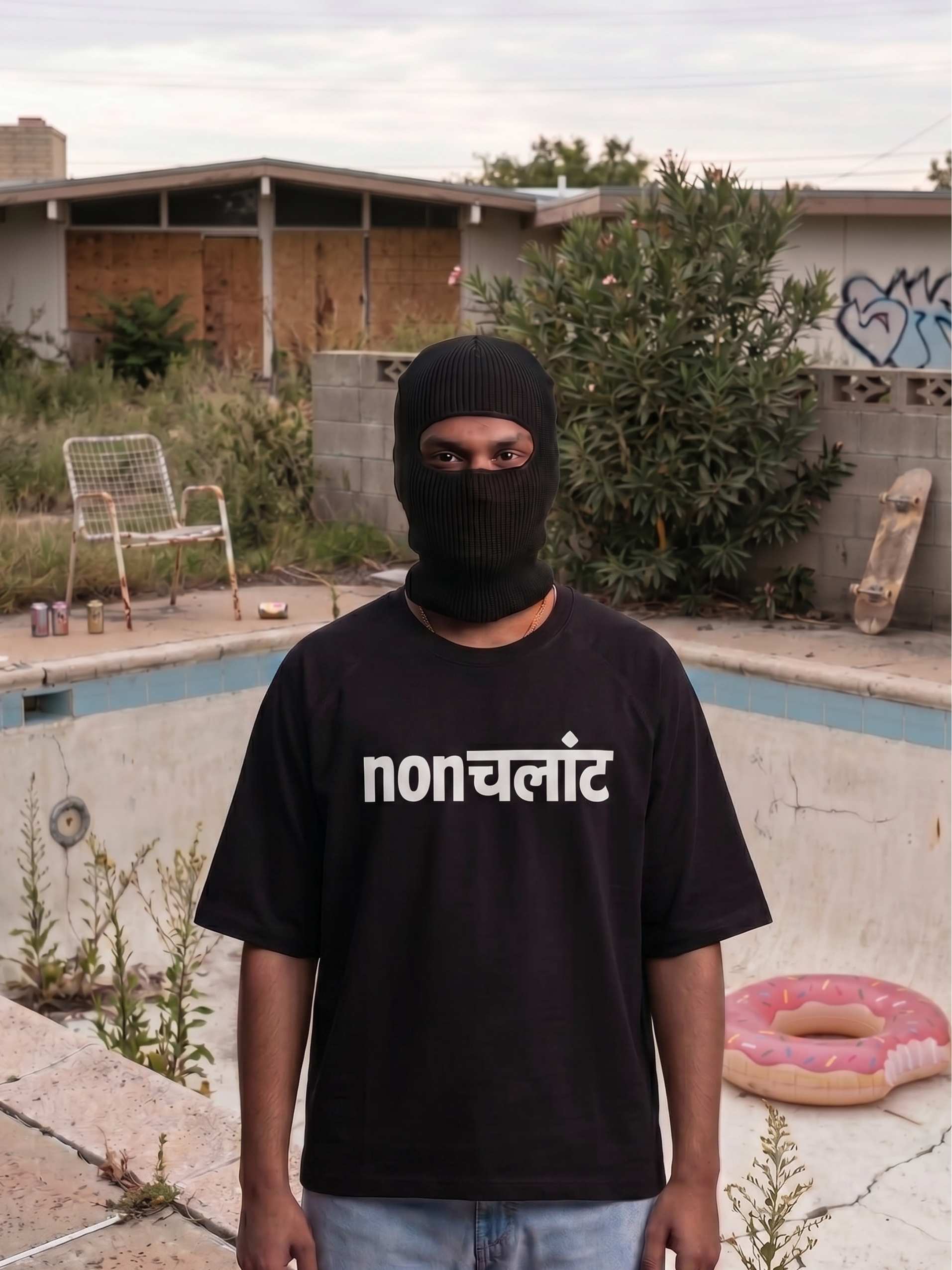 Nonchalant Zero-G Raglan - Black