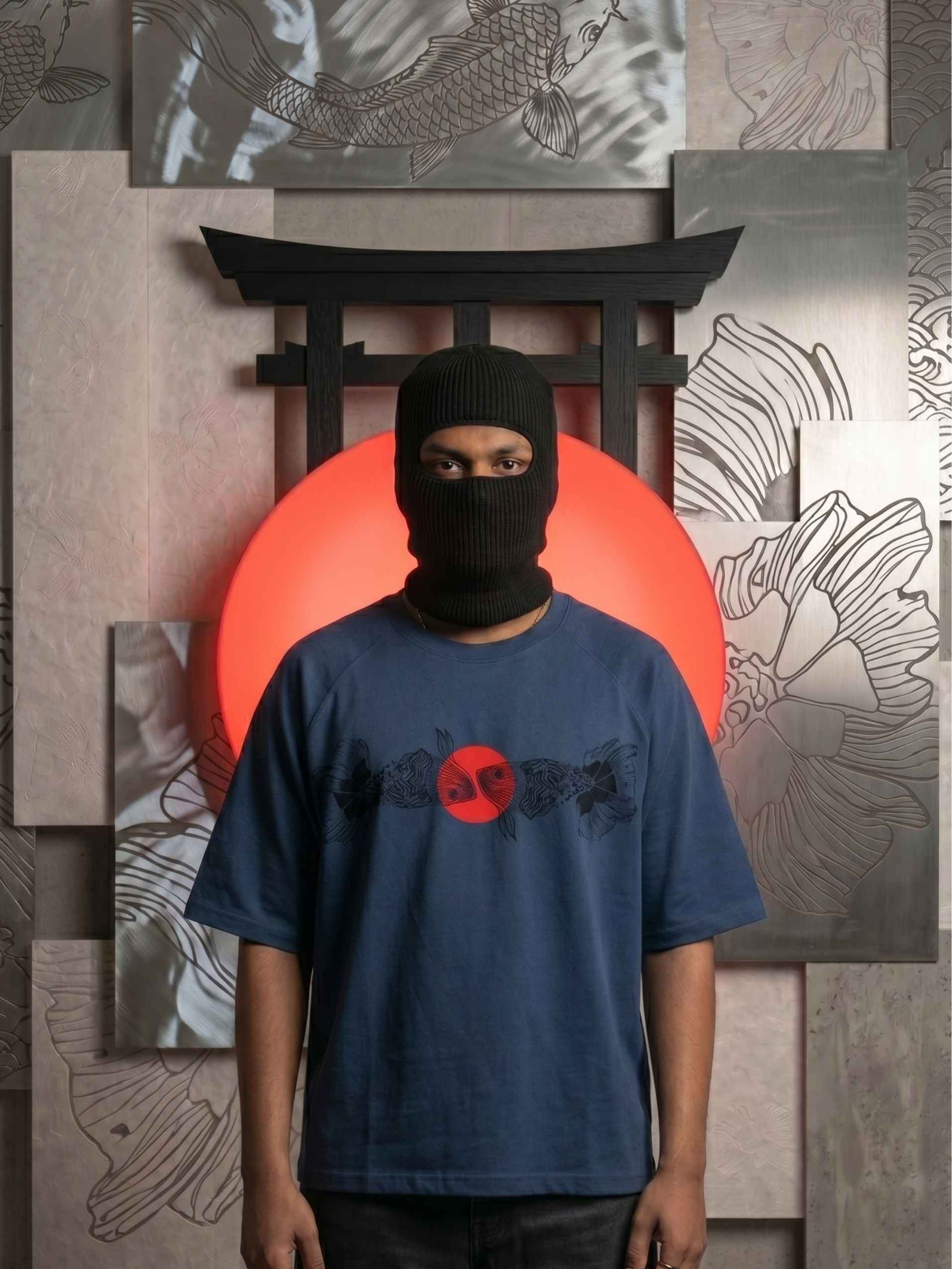 Kaizen Koi Zero-G Raglan - Navy Blue