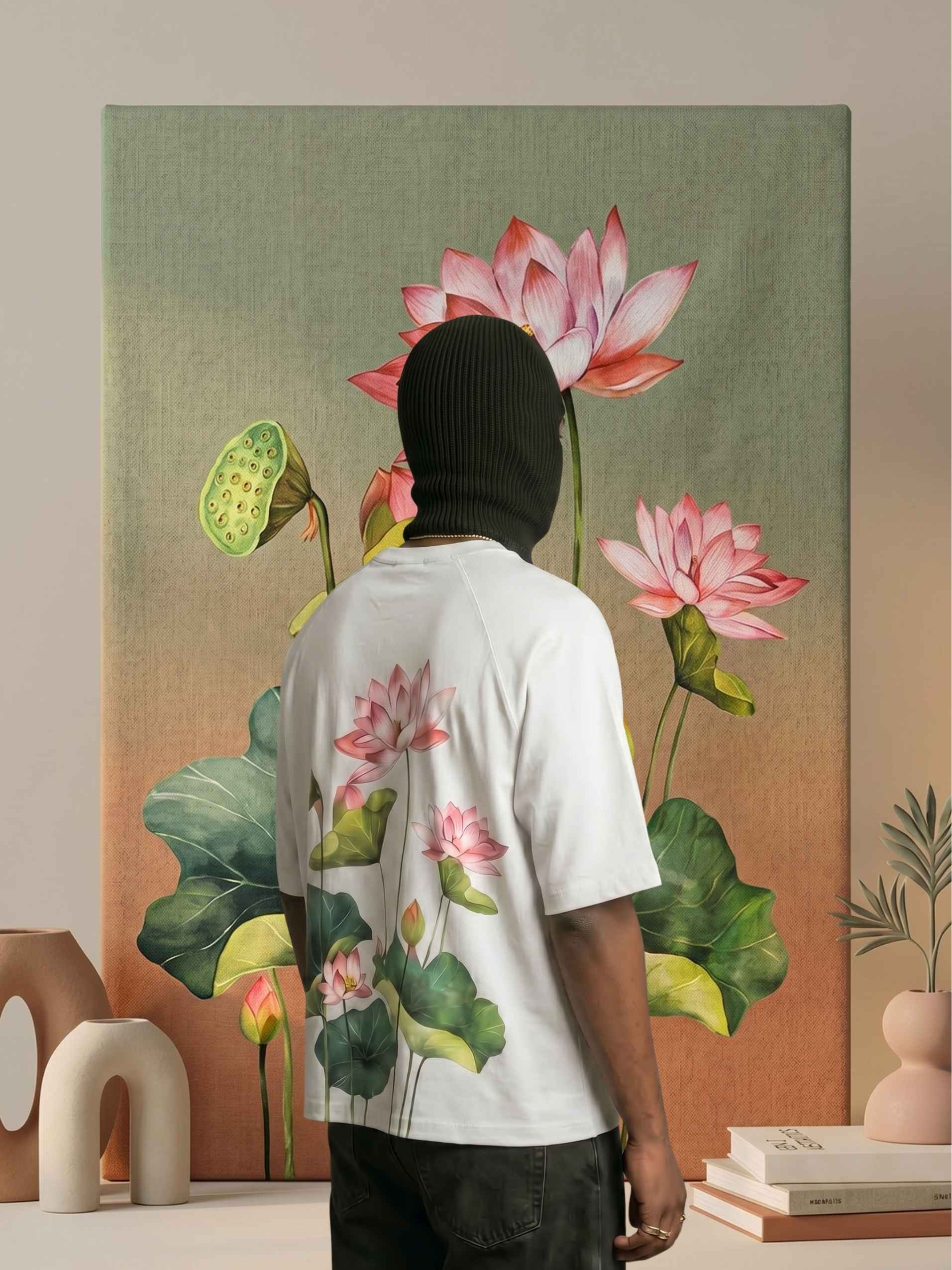 "White lotus"  Zero-G Raglan - White