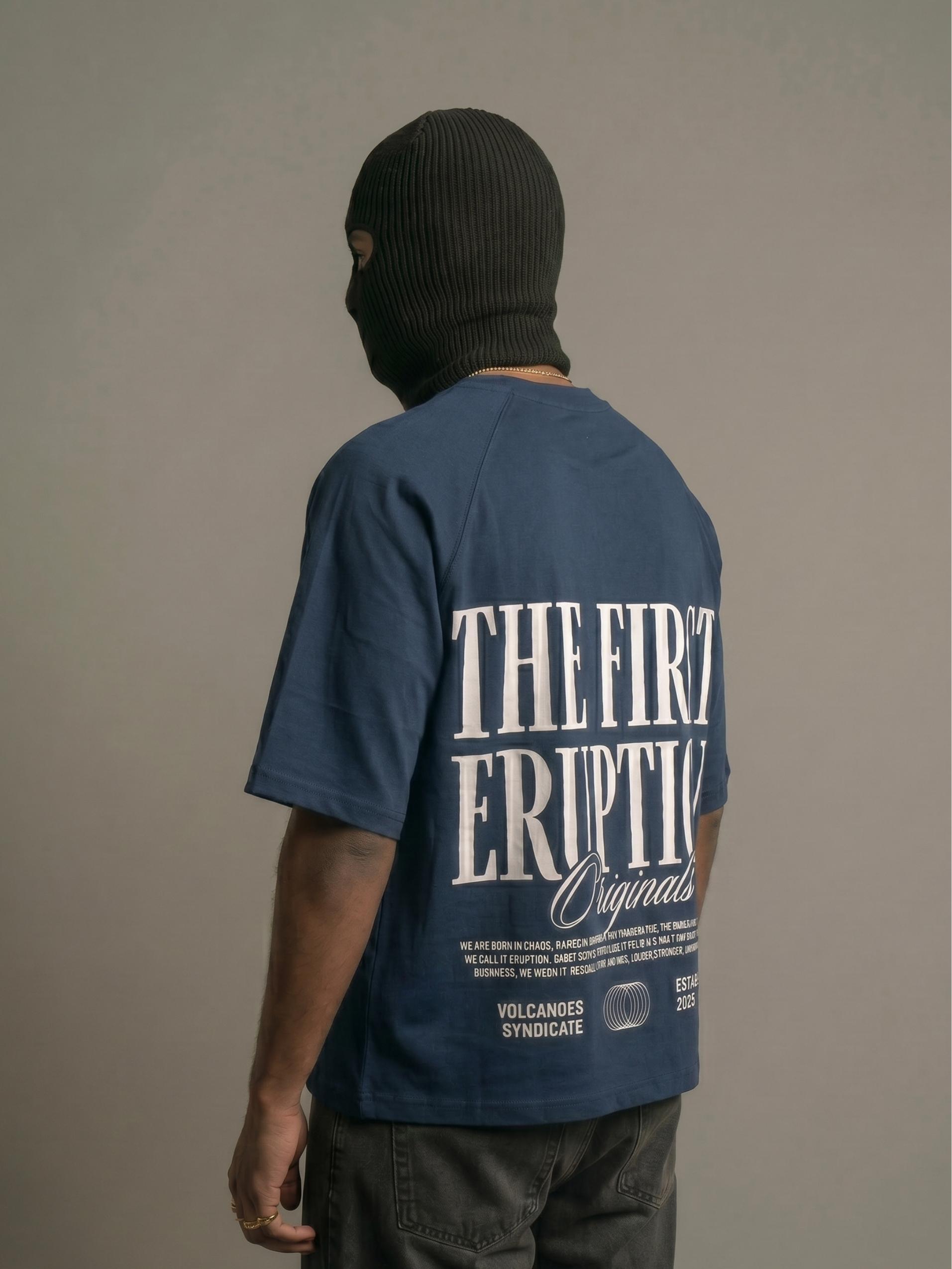 The First Eruption Zero-G Raglan - Navy Blue