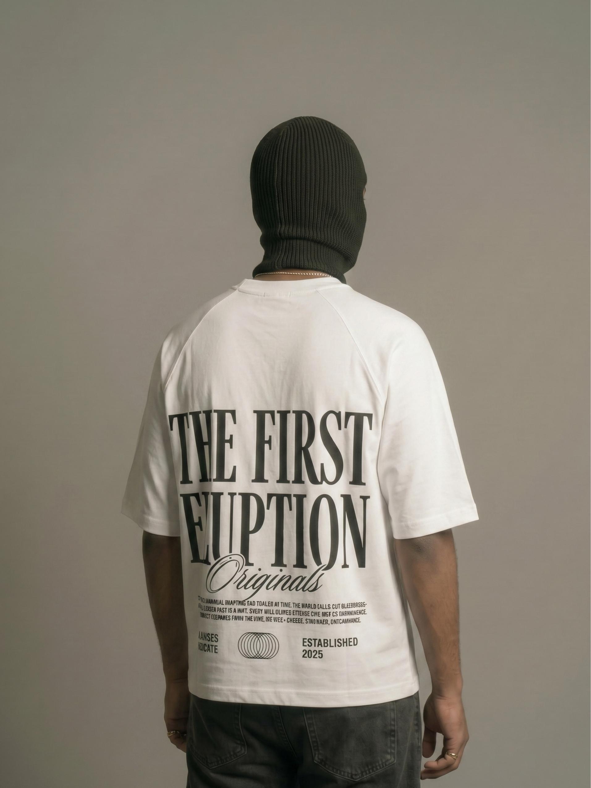 The First Eruption Zero-G Raglan - White