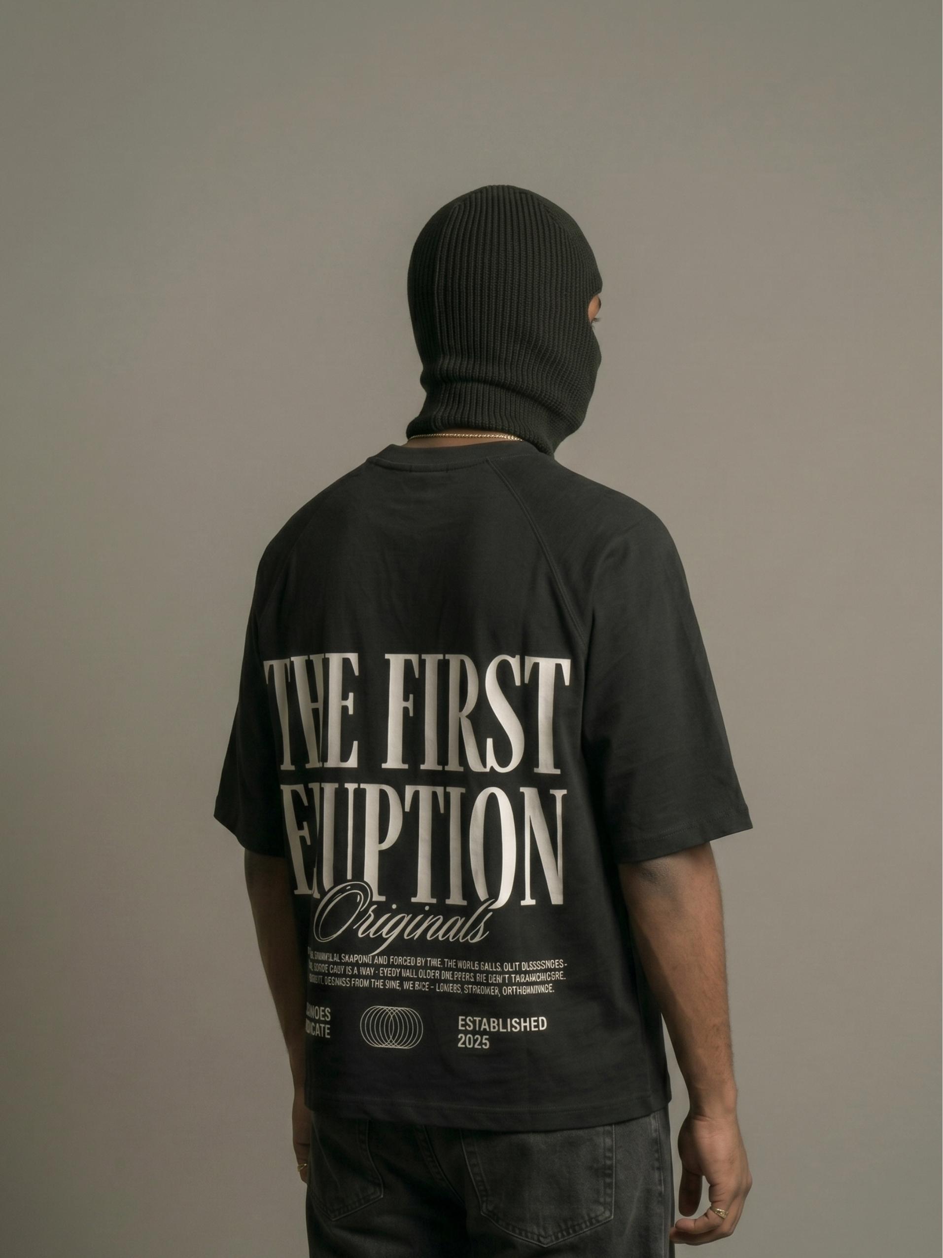 The First Eruption Zero-G Raglan - Black