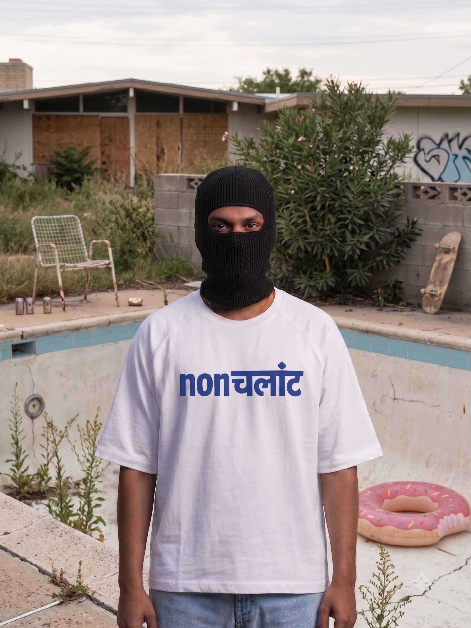 Nonchalant Zero-G Raglan - White