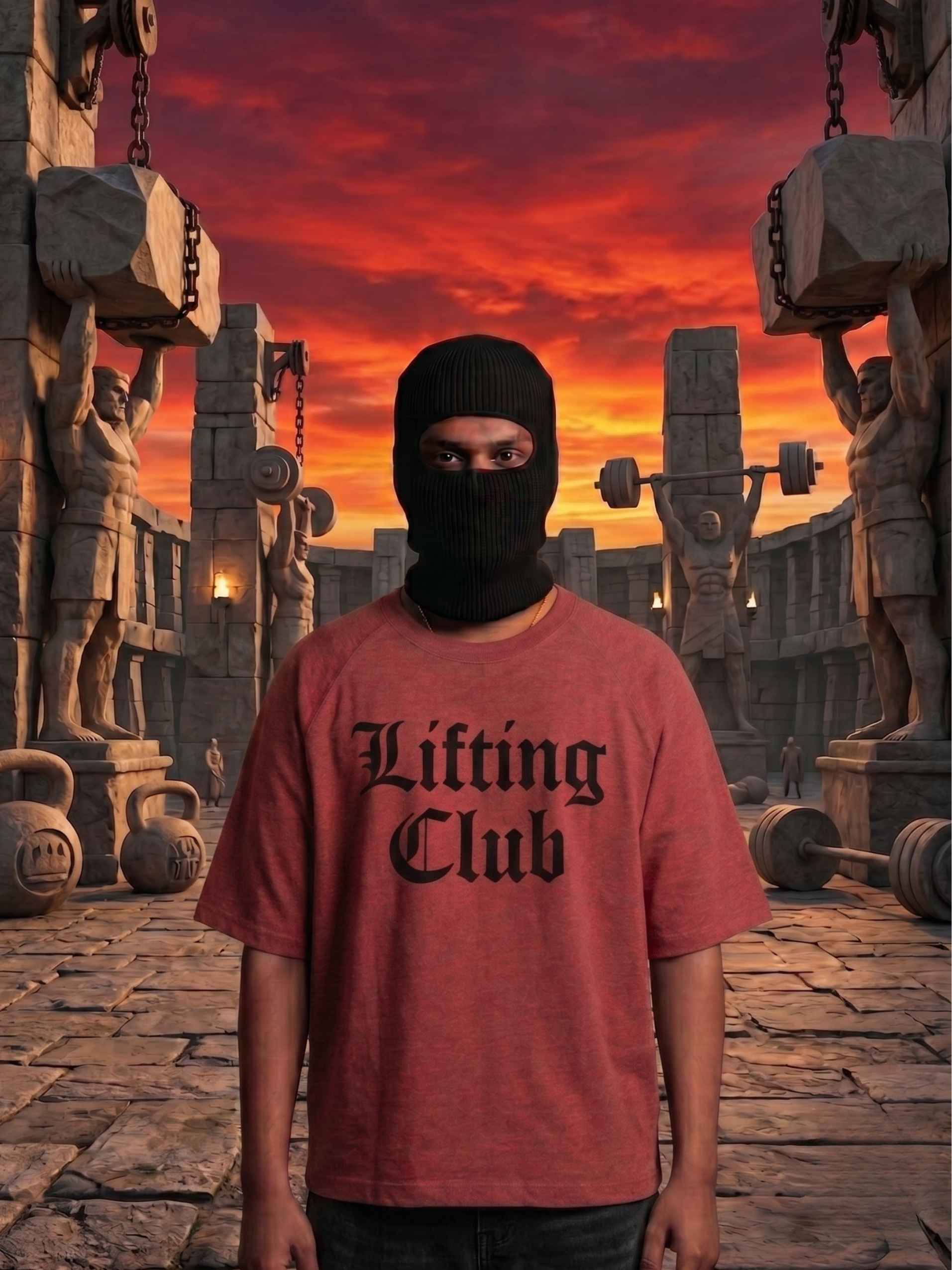 Gothic Lifting Club Zero-G Raglan - Red