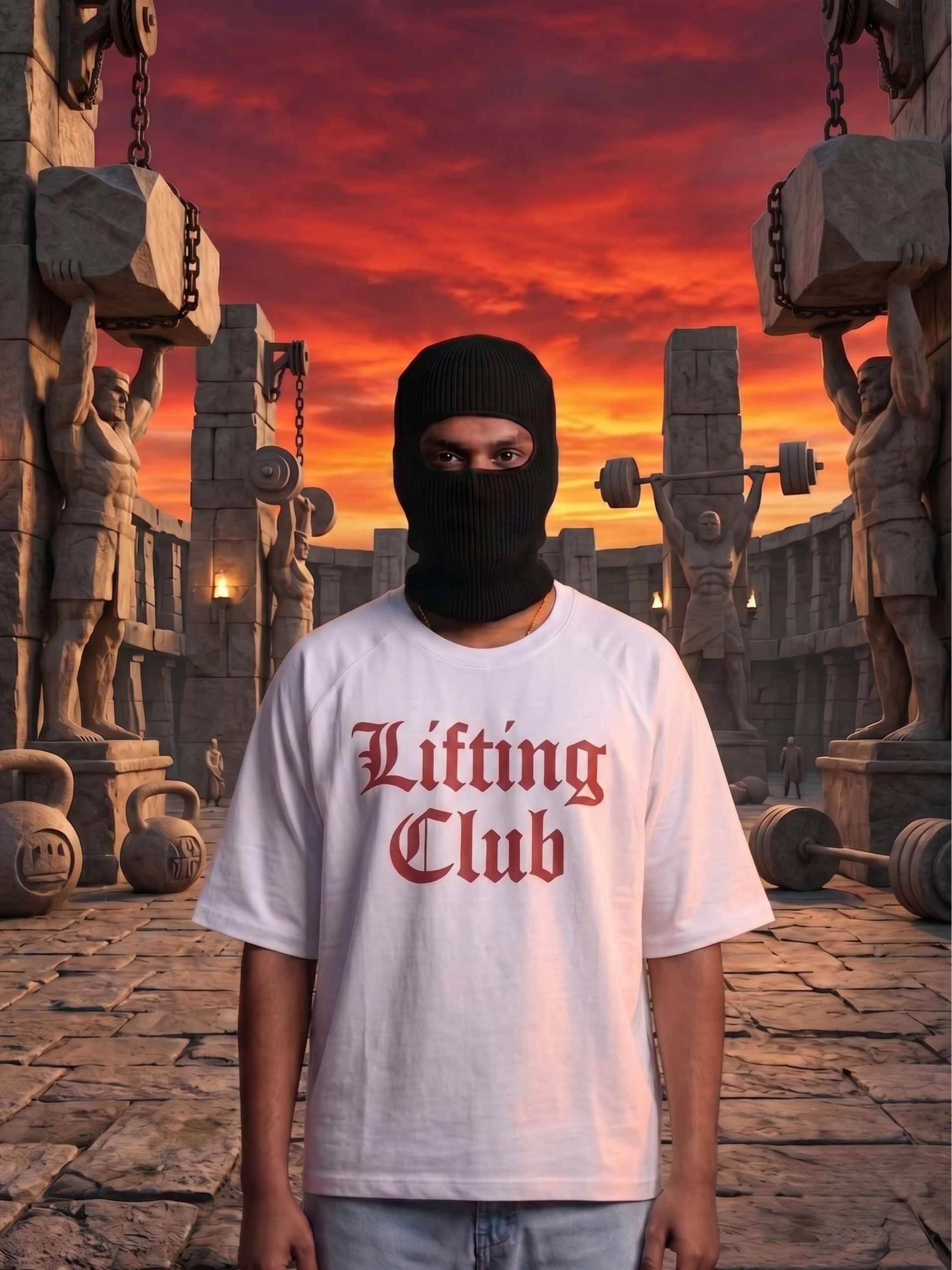 Gothic Lifting Club Zero-G Raglan - White