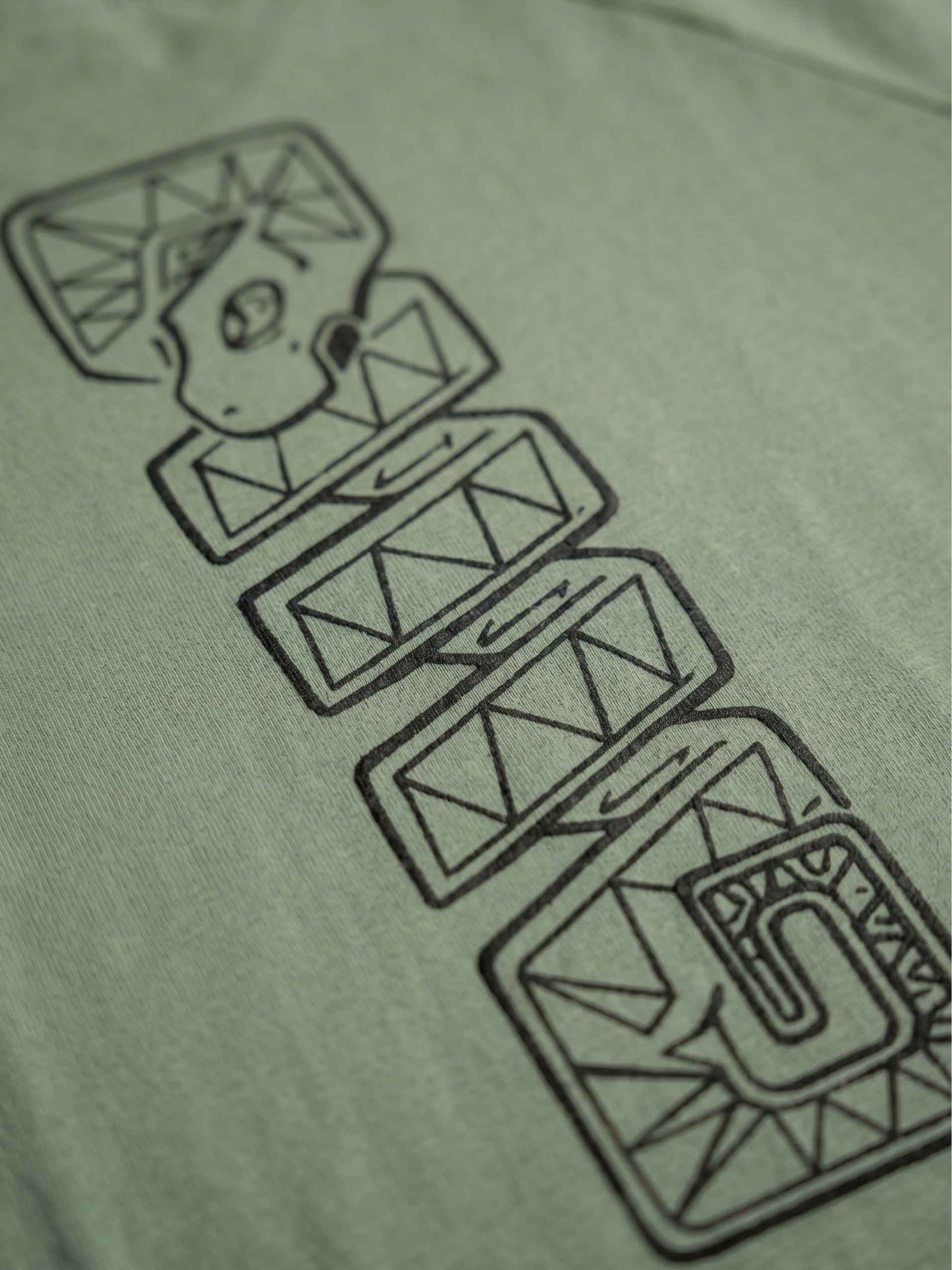 Ancient Glyph Zero-G Raglan - Green