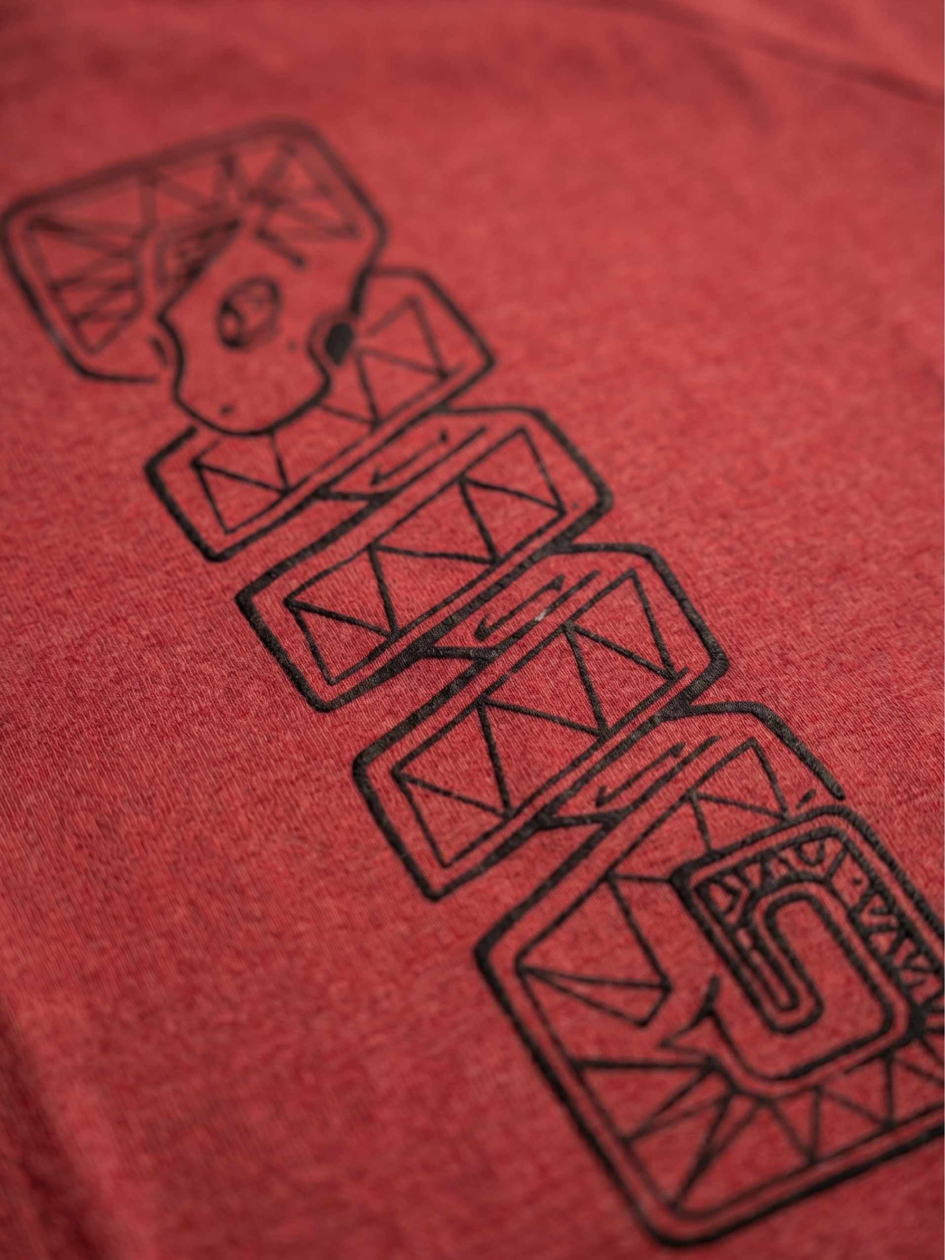 Ancient Glyph Zero-G Raglan - Red