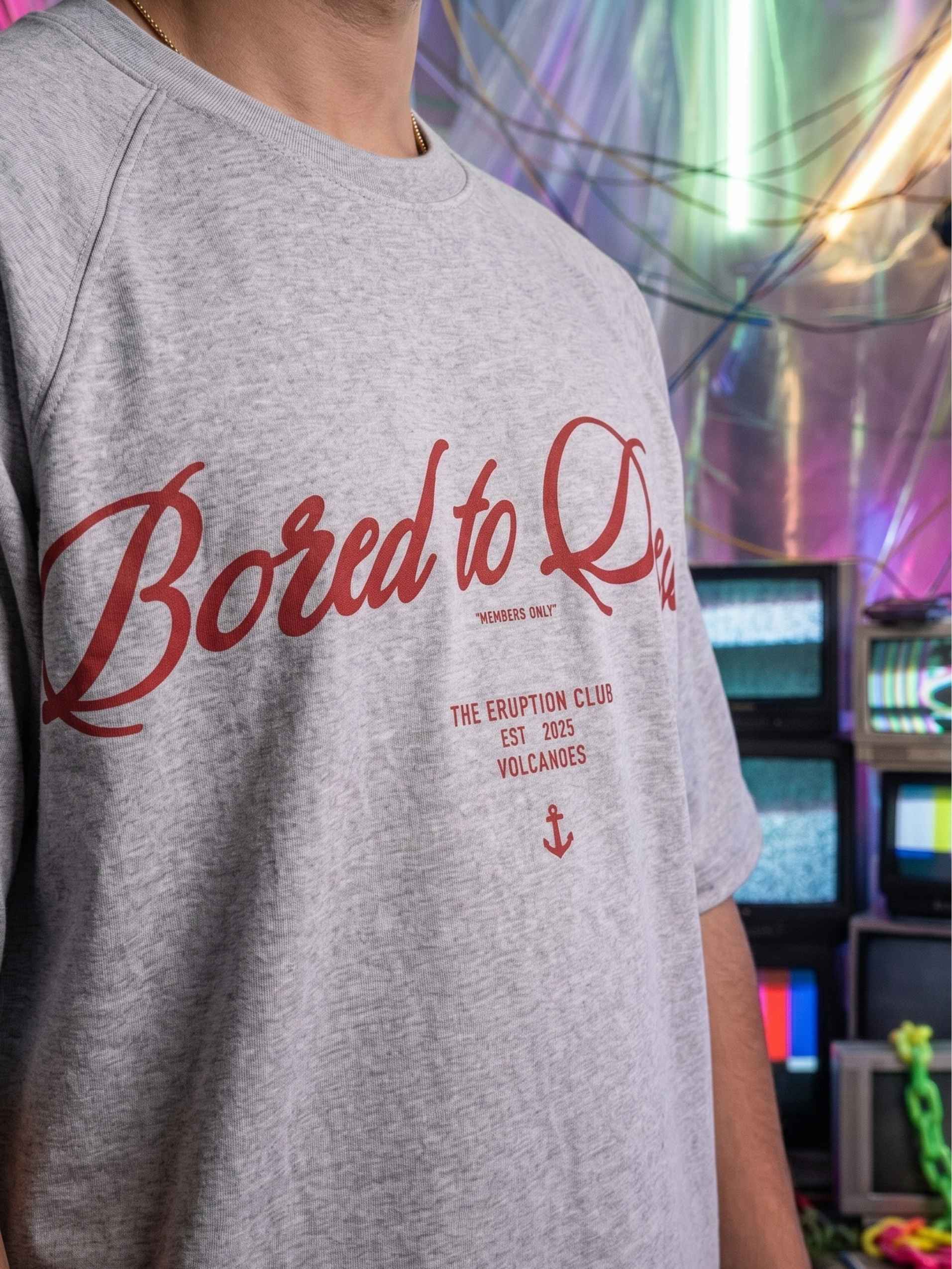 Bored to Death Zero-G Raglan - Grey