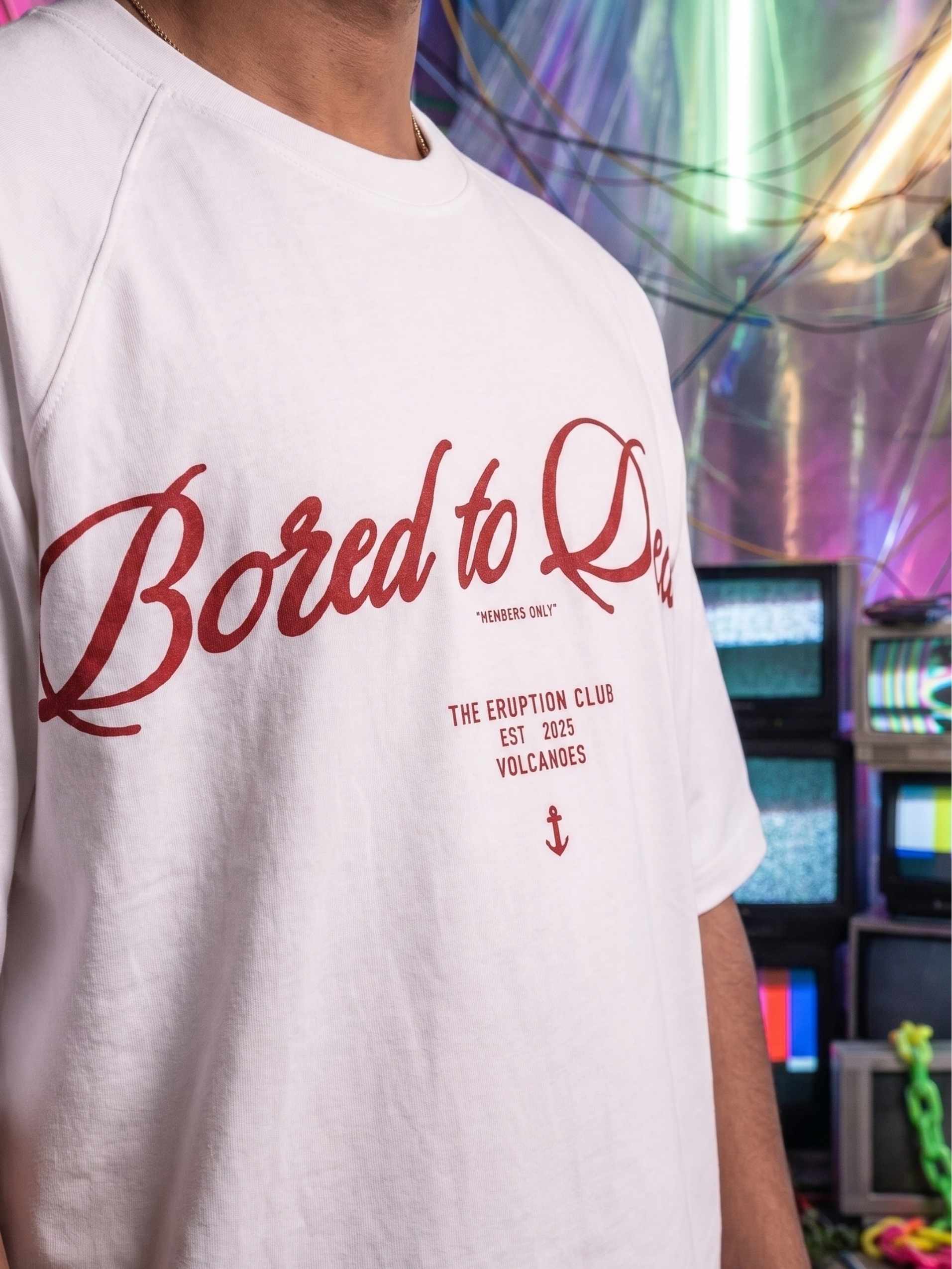 Bored to Death Zero-G Raglan - White