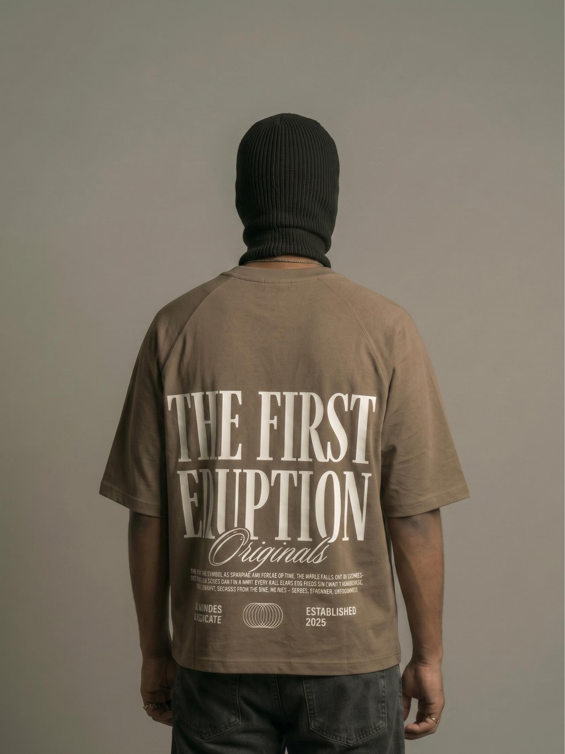 The First Eruption Zero-G Raglan - Brown