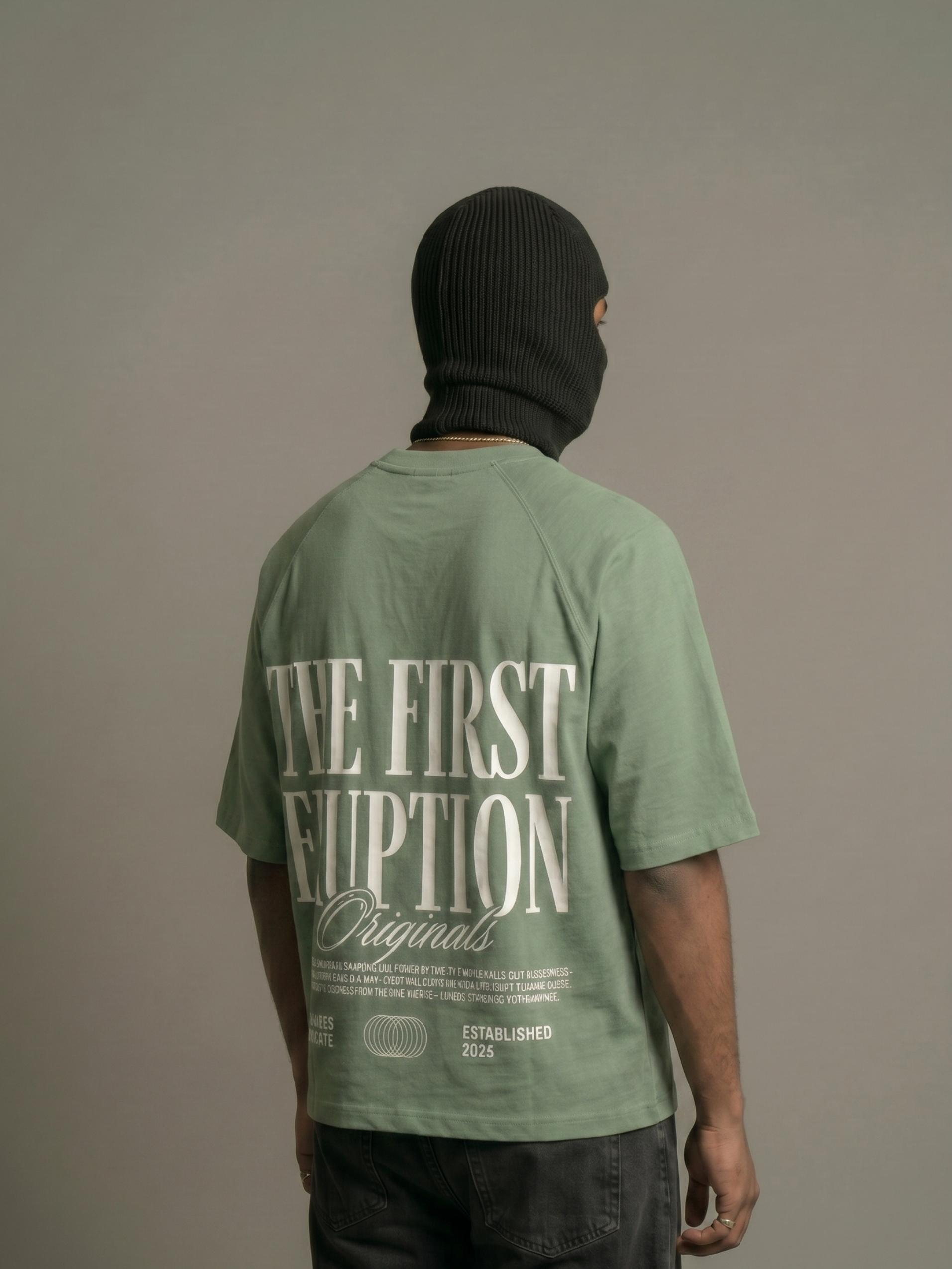 The First Eruption Zero-G Raglan - Green