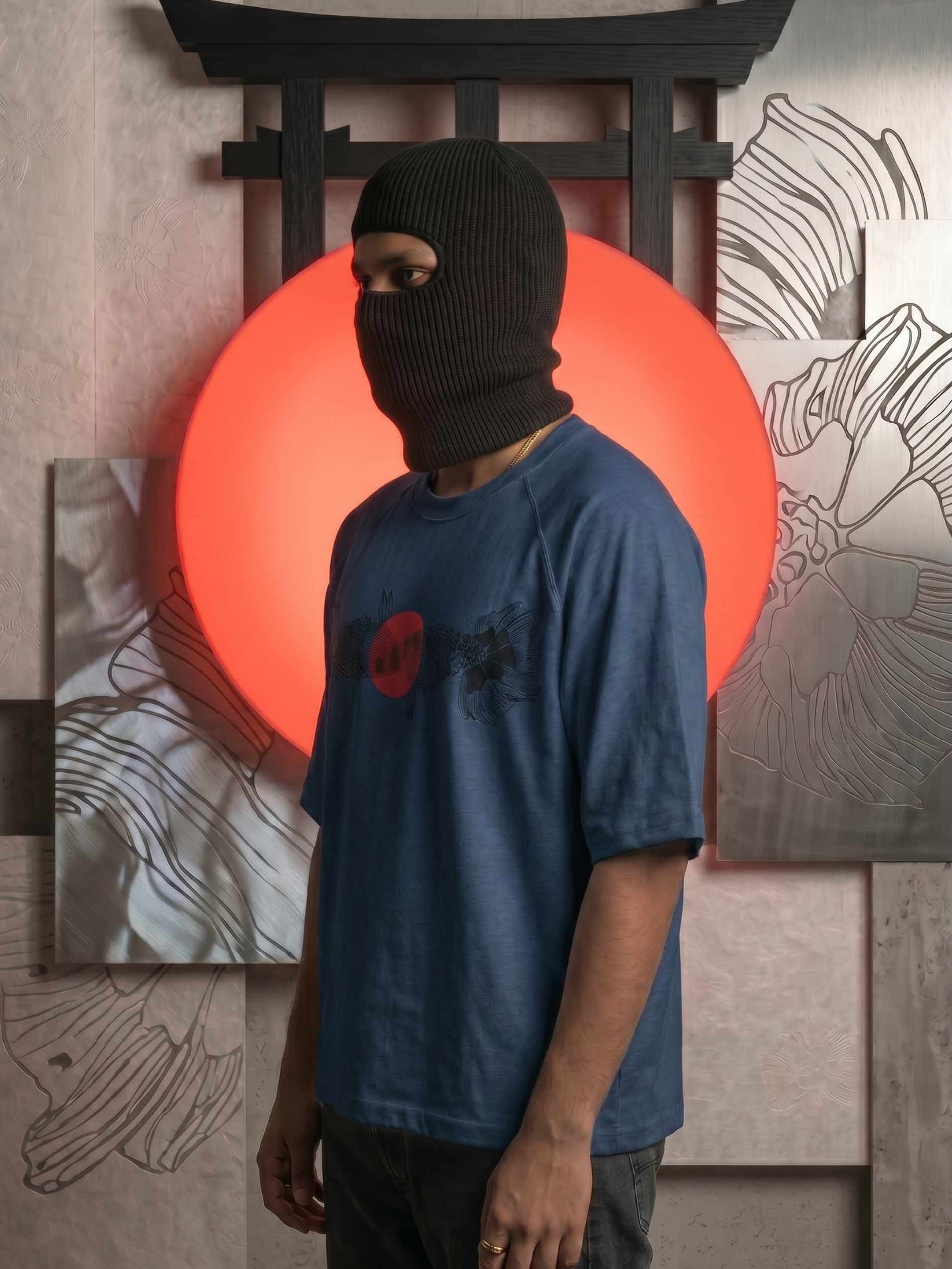 Kaizen Koi Zero-G Raglan - Navy Blue